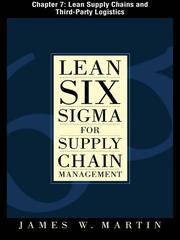 Cover of: Lean Supply Chains and Third Party Logistics