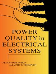 Cover of: Power Quality in Electrical Systems