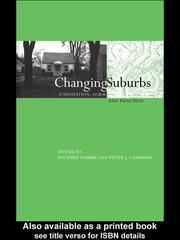 Cover of: Changing Suburbs