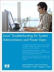 Cover of: Linux© Troubleshooting for System Administrators and Power Users