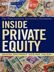Cover of: Inside Private Equity by 