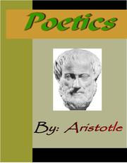 Cover of: Poetics - ARISTOTLE by 