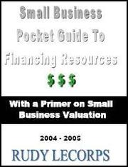 Cover of: Small Business Pocket Guide To Financing Resources by 