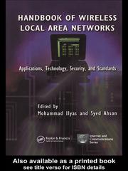 Cover of: Handbook of Wireless Local Area Networks by 