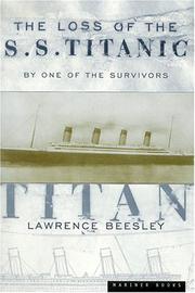 Cover of: The Loss of the Ss. Titanic by Lawrence Beesley