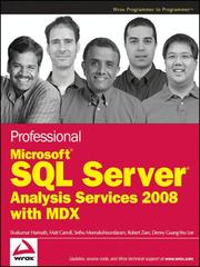 Cover of: Professional Microsoft SQL Server Analysis Services 2008 with MDX | 