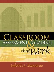 Cover of: Classroom Assessment and Grading That Work by 