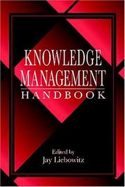 Cover of: Knowledge management handbook