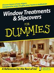 Cover of: Window Treatments & Slipcovers For Dummies