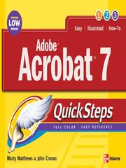 Cover of: Adobe® Acrobat® 7 by 