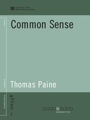 Cover of: Common Sense | 
