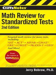 Cover of: CliffsNotes Math Review for Standardized Tests by 