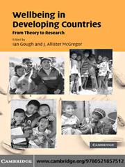 Cover of: Wellbeing in Developing Countries