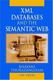 Cover of: XML Databases and the Semantic Web