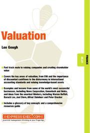 Cover of: Valuation