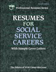 Cover of: Resumes for Social Service Careers by 