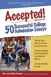Cover of: Accepted! 50 Successful College Admission Essays