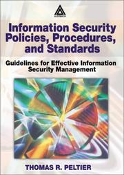 Information security policies, procedures, and standards