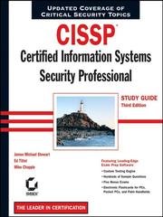 Cover of: CISSP by James Michael Stewart, Mike Chapple, Ed Tittel