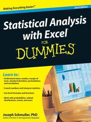 Cover of: Statistical Analysis with Excel For Dummies®