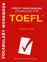Cover of: Check Your English Vocabulary for TOEFL