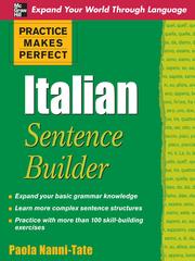 Cover of: Practice Makes Perfect Italian Sentence Builder
