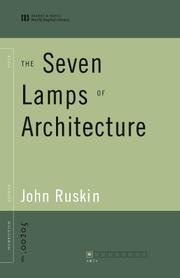 Cover of: The Seven Lamps of Architecture | 