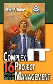 Cover of: Complex IT Project Management by Peter Schulte