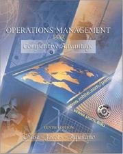 Cover of: Operations Management for Competitive Advantage with Student-CD