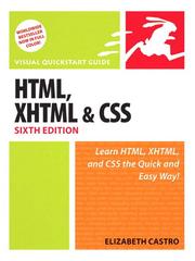 Cover of: HTML, XHTML, and CSS by 