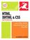 Cover of: HTML, XHTML, and CSS