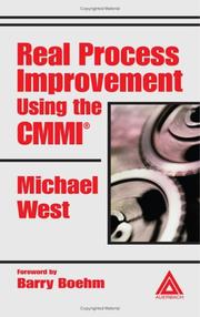 Cover of: Real Process Improvement Using the CMMI