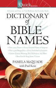 Cover of: The Dictionary of Bible Names | 