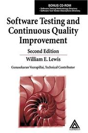 Cover of: Software Testing and Continuous Quality Improvement