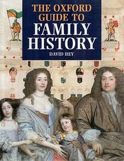 Cover of: The  Oxford guide to family history by David Hey