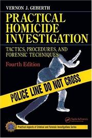 Cover of: Practical homicide investigation by Vernon J. Geberth