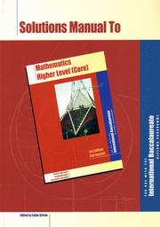 Cover of: Mathematics Higher Level Solutions Manual