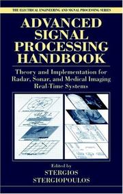Cover of: Advanced Signal Processing Handbook | Stergios Stergiopoulos