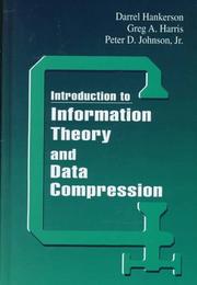 Cover of: Introduction to information theory and data compression