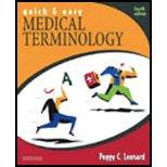 Cover of: Quick & Easy Medical Terminology with CD by 