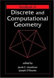 Cover of: Handbook of discrete and computational geometry