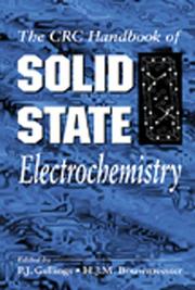 Cover of: Handbook of Solid State Electrochemistry