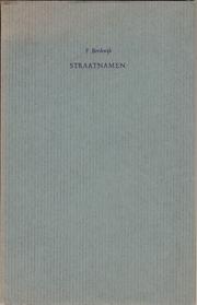 Cover of: Straatnamen by Ferdinand Bordewijk