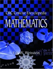 Cover of: CRC concise encyclopedia of mathematics