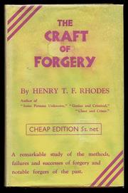 Cover of: The craft of forgery by Henry Taylor Fowkes Rhodes