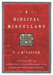 Cover of: A biblical miscellany