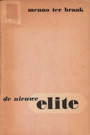 Cover of: De nieuwe elite by Menno ter Braak