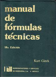 Cover of: Manual de Formulas Tecnicas: 18a. Edición