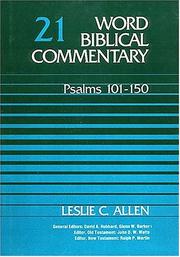 Cover of: Word Biblical Commentary Vol. 21, Psalms 101-150  (allen), 364pp by Nelson Reference