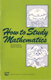Front cover of How to study mathematics by James Margenau